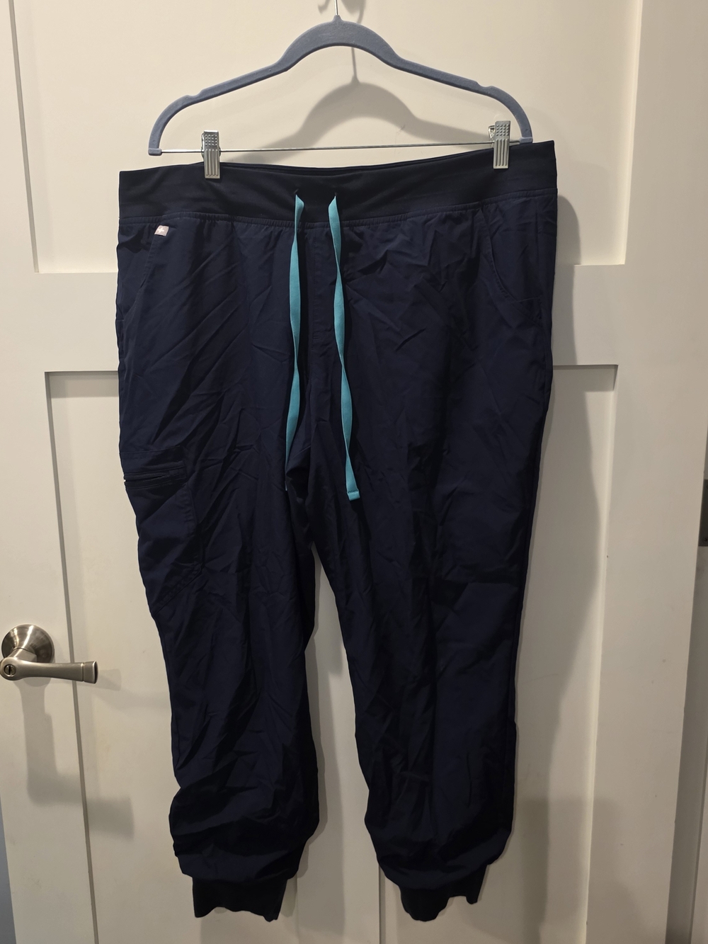 Figs Women's FreeX lined Zamora jogger scrub pants XXL Navy Medical Healthcare